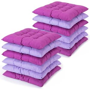 Geetery 12 Pcs Floor Pillows for Kids Bulk Floor Cushions for Classroom 15.7'' Seating Cushions Classroom Pillows Students Reading Corner Tatami Yoga Nursery Daycare (Purple,Square)