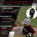 Baseball Sliding Mitt Youth - Black Grimace Design Sliding Guard - Baserunner Protection for Youth Teenage Players- Durable and Washable