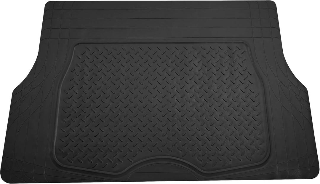 FH Group ClimaProof Universal Cargo Mat  All-Weather, Trimmable Trunk Mat (48" W x 32" D)  Fits Most Cars, SUVs & Trucks  Black
