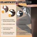 2 Pairs Plus Size Fleece Lined Tights Womens- Winter Warm Fake Translucent Thermal Pantyhose leggings (3X-Large-4X-Large Plus Tall, Black+brown)