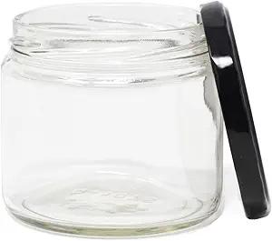 Nicebottles Clear Glass Salsa Jars, 12Oz - Pack Of 23