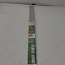 Frost King A79/36H Premium Aluminum and Reinforced Rubber Door Sweep 2-Inch by 36-Inch, Brushed Chrome