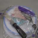 Syntus 65 PCs Cake Decorating Kit with Cake Stand Turntable, Cake Baking Supplies 30+1 Piping Bags, 24 Piping Tips, Offset & Straight Spatulas, 3 Scrapers, Leveler, 2 Couplers & 1 Tips Brush (Blue)