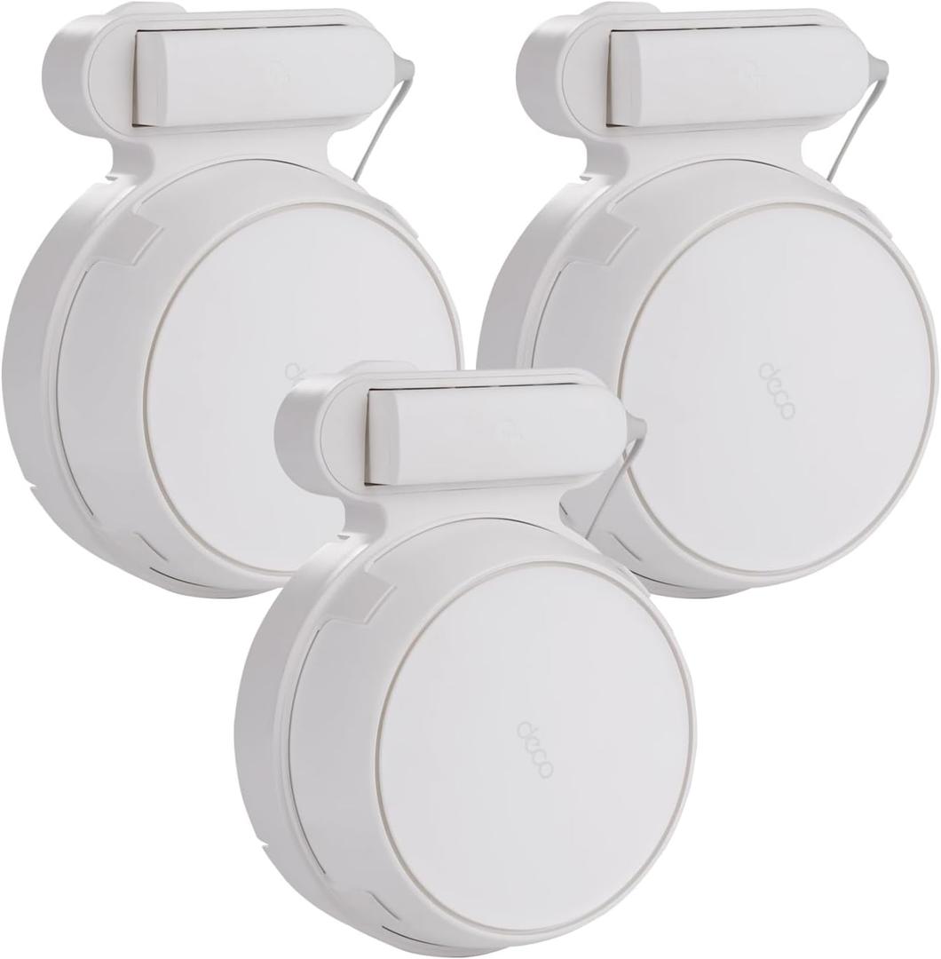 Wall Mount Bracket fo Deco WiFi 7, Router Wall Holder for TP-Link BE23/BE25/BE3600/BE5000, Cord Management and Space Saving.Easy Installation to TP-Link WiFi 7 System(3Pack)