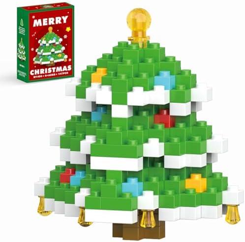 HGCYCF Christmas Tree Building Blocks Set Compatible with Lego Advent Calendar 2025 Stacking New Toys Holiday Present Box New Year Xmas Gifts for Kids for Boys & Girls and Adults, Set of 2