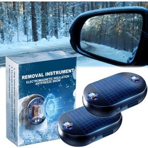 2PCS Electromagnetic Snow Removal, Anti-Freeze Electromagnetic Car Snow Removal Device, Electromagnetic Wave Anti Freezing and Snow Removal Device, Potable Snow Removal Device