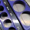 Magnetic Socket Holder Organizer Set: 6-Piece Detachable 1/2 3/8 1/4 Drive Sockets Storage Tray Magnetic Socket Organizer Tool Box Drawer Tool Box Organizers Storage Metric SAE (Sockets Not Included)