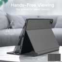 JETech Case for Samsung Galaxy Tab S11 with S Pen Holder, Slim Folio Stand Protective Tablet Cover, Multi-Angle Viewing, Auto Sleep/Wake (Grey)
