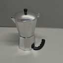 IMUSA 12-Cup Stovetop Espresso Maker, Cast Aluminum Coffee Maker, Cuban Coffee Brewer, Moka Pot Style, Portable Coffee Maker for Home, Camping, or Travel (Silver)