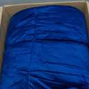 Cathay Home Full Comforter Set: Ultra Soft and Plush Reversible Micromink and Sherpa 3-Piece Bedding Set, Navy, Full (76" x 86")