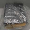 Ohmlove 4 Packs Storage Bins with Bamboo Lids - Plastic Storage Containers with Lids Stackable Storage Box: Storages Baskets for Organizing Desktop Closet Playroom Classroom Office, Black