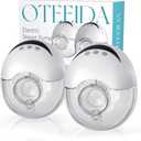 Hands Free Breast Pump Wearable MY-375 - Strong Suction, Low Noise, Portable Electric Breast Pump with 4 Mode & 12 Levels - 19/21/24mm Insert/Flange, 2 Pack (White)