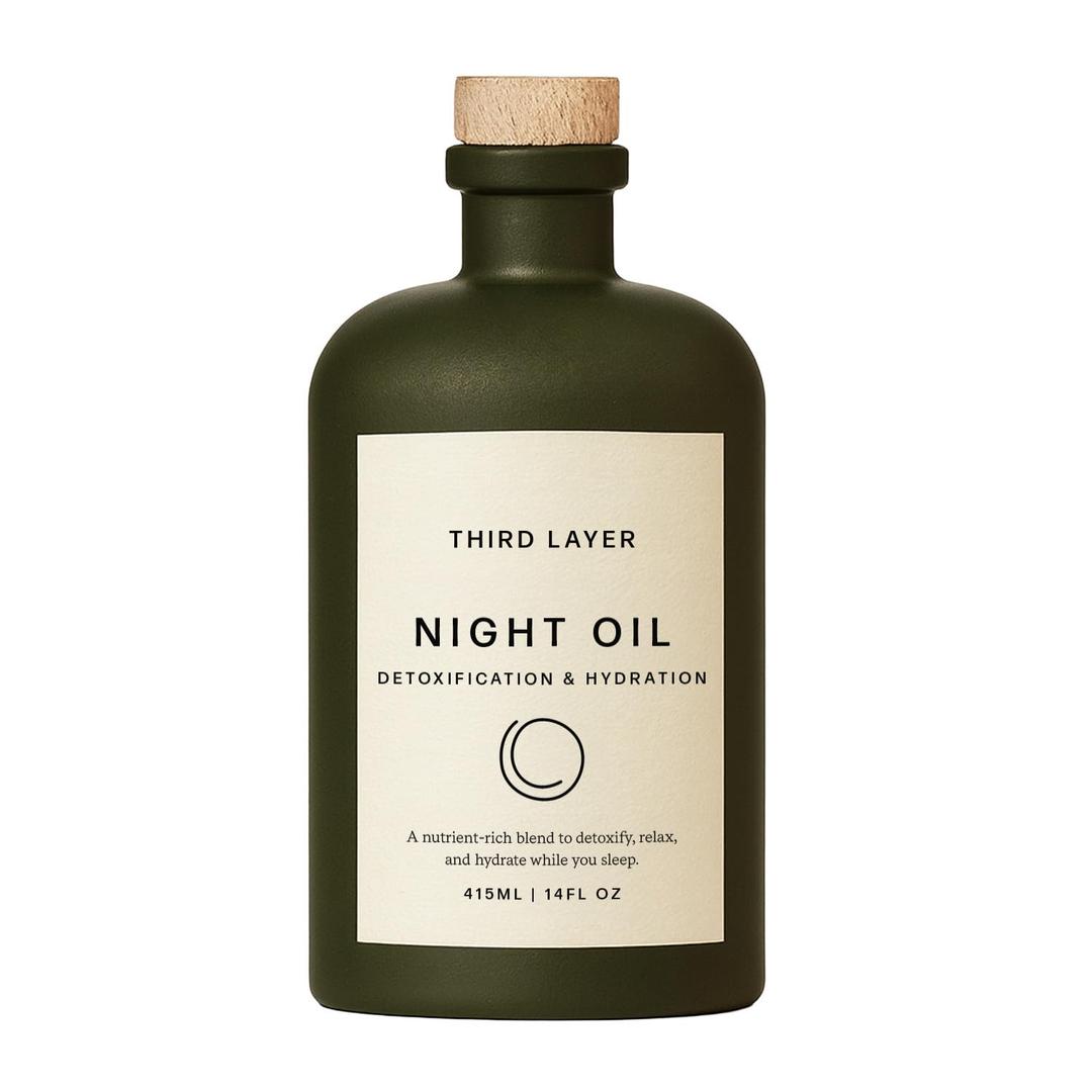 Castor Oil Body Oil  100% Organic, Cold-Pressed, Hexane-Free with Magnesium & Frankincense for Skin Hydration & Evening Self-Care, Night Oil (14 fl oz)