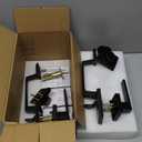 Matte Black Double Front Door Handle Set, French Door Locks for Double Doors with Smooth Deadbolt & Dummy Handle, Double Door Lock Easy to Install, Durable Construction for Front Door