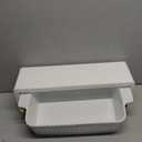 MALACASA 4.4 QT Baking Dish, 9x13 Large Casserole Dish for Oven, Ceramic Baking Pan, Rectangular Lasagna Pan Deep with Handles for Baking, Durable Microwave Oven Safe, Wedding Gift,White, Series BAKE-BAKE