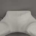 SAHEYER Side Sleeper Pillow with Arm Hole, Upgraded Shoulder Relief System for Neck Pain, Multi-Angle Memory Foam Pillow for Adults Side, Back and Stomach Sleeper Pressure-Free Sleep(White)