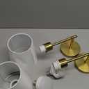 NIORSUN Battery Operated Wall Sconce Set of 2,Gold Rechargeable Wall Lights with 5200mAh Dimmable Bulbs and Remote,10 Colors Wireless Wall Lamps for Bedroom Living Room Hallway Decor