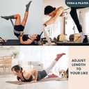 Grip Pilates Socks for Women, Non Slip Yoga Slouch Socks with Gripper, Long Scrunch Tall Crew Sock for Ballet Hospital Pink