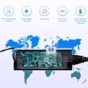 130W 4.5mm Round Tip AC Adapter Laptop Charger Dell XPS 15 7590 9530 9550 9560 9570 Compatible with Inspiron 7348 Precision 5510 5520 5530 5540 HA130PM130 0V363H DA130PM130 06TTY6 Power Supply Cord