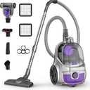 Aspiron Canister Vacuum, Upgraded 1600W Bagless Canister Vacuum Cleaner
Auto Cord Rewind, H13 HEPA Filter, 4Qt Large Capacity, 5 Tools for Hard Floors, Carpet, Pet, Upholstery, Tiles, Moonlight