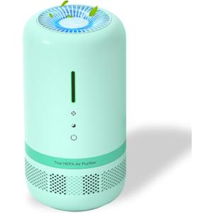 Air Purifiers for Home,H13 HEPA Small Air Purifier for Room up to 960ft,Air Purifiers for Home Pets,Odor,Dust,Quiet Air Cleaner for Office,Living Room,Bedroom,Kitchen,Green 1 Pack