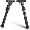 Bipod for M-Rail, Adjustable 6.5-9 Inches Side Rail Direct Attach Bipod for Shooting and Hunting