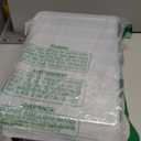 Double-Sided Fishing Lure Hook Tackle Box Visible Hard Plastic Clear Fishing Lure Bait Squid Jig Minnows Hooks Accessory Storage Case Container (Clear-14 Slots 2Pcs)