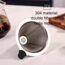 Super-Duper glass coffee 600ml glass coffee maker Made of high borosilicate glass Stainless steel filter pour over coffee carafe coffee maker non electric