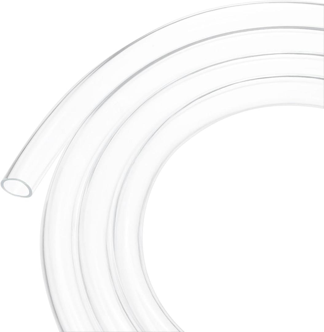 M METERXITY Clear Plastic Tubing, 0.71Inch(18mm) ID 0.79Inch(20mm) OD, 10ft(3.0m) Length PVC Tube Low Pressure Flexible Vinyl Tubing for Garden/Water Hose Airline Tube Aquarium