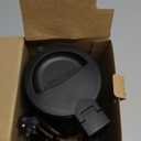 Elite Gourmet Dual Voltage 120-230V, Travel Double Wall Insulated Cool-Touch, 0.6L Electric Kettle Stainless Steel Interior, Hinged-Locking Lid, Auto Shut-Off, Boil Dry Protection, Black