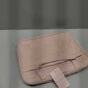 NISHEL Travel Toiletry Bag for women, Portable Hanging Organizer for Full-Sized Shampoo, Conditioner, Brushes Set, Makeup Accessories, Large Size, Pink