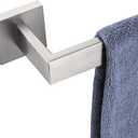 KOKOSIRI 20-Inch Single Towel Bar, Bathroom Kitchen Towel Holder, Wall Mounted SUS304 Stainless Steel Towel Rack, Brushed Nickel, B4003BR-L20