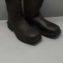 Mens Herman Survivors Granite Pull On Leather Steel Toe Work Boots Comfort Brown  Size 8 1/2