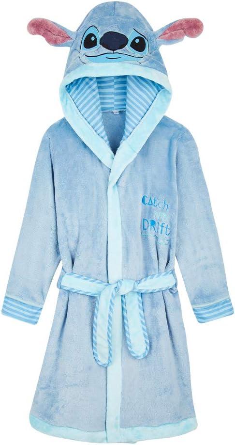 Disney Kids Dressing Gown, Lilo and Stitch Robe Girls Boys, Stitch Gifts (13-14 Years, Blue)