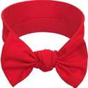 Large Soft Silky Chiffon Hair Bow Clips Big Bowknot Barrettes French Hair Bows for Women and Girls(Red)