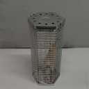 ivtivfu Rolling Grill Basket, Removable Wooden Handle, 304 Stainless Steel, Nesting Grilling Tools, Smoker BBQ Accessories for Vegetable, Outdoor Cooking Camping, Birthday Gifts for Men Dad Husband