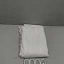 Linen Shower Curtain, Cloth Textured Fabric Shower Curtain Set with Hooks, Simple Elegant Modern Farmhouse Country Ultra Thick Bath Curtains for Bathroom,Water Repellent,72x72