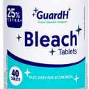 Bleach Tablets for Laundry & Household Cleaning – 40 Count Fast Dissolving Bleach Tabs for Washer, Toilet, Bathroom & Kitchen – Liquid Bleach Alternative – GuardH