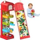 Baby Montessori Toys for 3 4 5 6 7 Year Old, Toddler Farm Egg Ball Drop Toy, Cause & Effect Educational Busy Board, Outside Sensory Toy for Kids 3-5, Xmas Birthday Gift for Baby Boy Girl