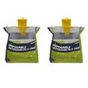 Outdoor Disposable Fly Trap – Hanging Fly Catcher with Attractant Bait, Fly Bag for Patio, Yard, Trash & Farm Areas – Easy-to-Use Outdoor Fly Control - 5 Traps