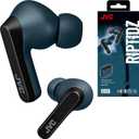 JVC RIPTIDZ True Wireless Headphones with Touch Sensor Operation, Single Ear use, IPX5, Bluetooth 5.1, Long Battery Life (up to 30 Hours) - HAA9TA (Blue), Small