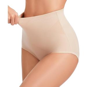 GYDEK Shapewear for Women Tummy Control - High Waist Body Shaping Briefs Compression Underwear Seamless Breathable Girdle for Shapewear XL