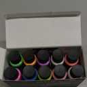 ARTME Glow in The Dark Paint, 10 Bright Colors 60ml/2oz Blacklight Paint Set, Neon Craft Paint, Acrylic Glow Paint Perfect for Art Painting, DIY projects, Halloween and Christmas Decoration