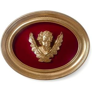 97 Decor Bronze Vintage Wall Sculpture - Gold Vintage Wall Decor For Hallway, Moody Antique Art Victorian Statue, Unique Angel Cherub Decorations For Home Living Room Bedroom Kitchen