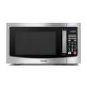 TOSHIBA EM131A5C-SS Countertop Microwave Ovens 1.2 Cu Ft with 12.4" Removable Turntable Smart Humidity Sensor, 12 Auto Menus Mute Function ECO Mode Easy Clean Interior, 1000W, Silver