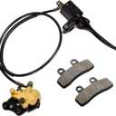 HIAORS Front Disc Brake Master Cylinder Caliper Assembly with Pads Compatible with 50cc 70cc 90cc 110cc 125cc SSR TaoTao Coolster Apollo RFZ Atomik Pit Dirt Bikes ATV Quad 4 Wheeler Parts