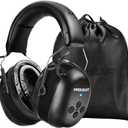 PROHEAR 037 Gel Ear Pads Bluetooth 6.0 Hearing Protection Headphones,1500mAh Rechargeable Battery for 120H Playtime Perfect for Mowing Workshops Snowblowing - Black