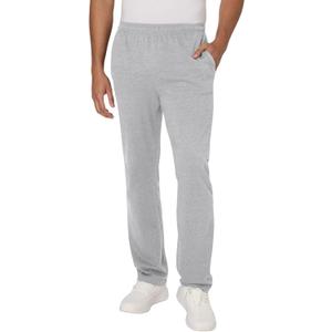 Hanes Men's Cotton Jersey Jogger, Knit Sweatpants with Pockets, Jogger, Cinched Cuff and Straight Leg, Large