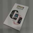 FITVII FINO 2 Slim Fitness Tracker, Smart Watch with Blood Oxygen, Sleep Monitor, 24/7 Heart Rate & Blood Pressure, IP68 Waterproof Health Activity Trackers with Calories Step Counter for Women Men (Black)