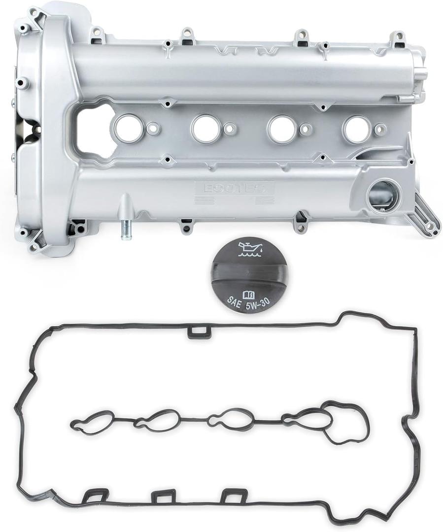 Engine Aluminum Valve Cover Compatible with GMC Terrain Chevrolet Captiva Malibu Impala Equinox Buick Lacrosse Regal Verano 2.4L L4 2010-2017 Replace 12610279